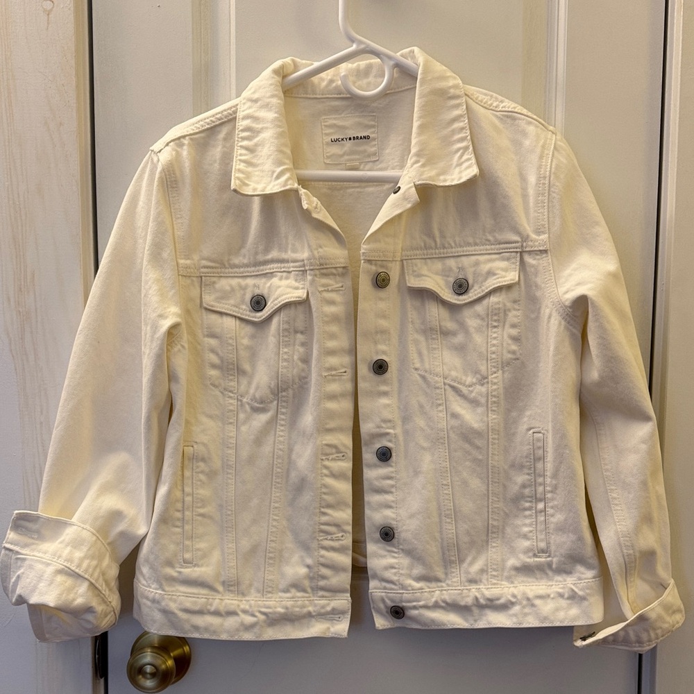 Lucky Brand White Denim Jacket
